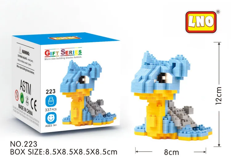 21 of 43 Pokemoned LNO Mini Diamond Building Blocks Mini assembly Pokemons blocks diy toys Adult Diamond blocks 219-248