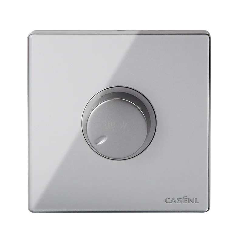 New fashion modern wall switch Acrylic material switch grey rotary light dimmer 630W