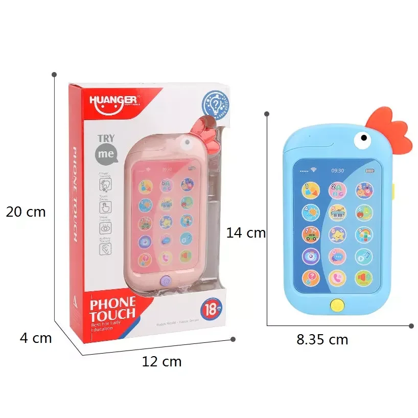 Kids Interactive Learning Toys Baby Musical Mobile Phone Toy with Light up and Music Children Educational Phone toys