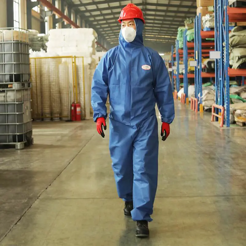 Disinfect Biosecurity Suite For Men Insolate Industrial Suit Laminate Coverall Hazmat Suit Hazmatsuit
