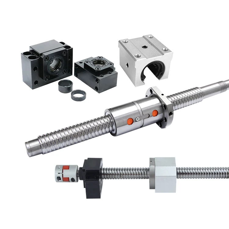 6mm 8mm 10mm 12mm 16mm 20mm 25mm 30mm Ground Ballscrew 1605 Ball Screw China SFK0802 SFU DFU 1204 1605 2005 2010 2505 3205 3210
