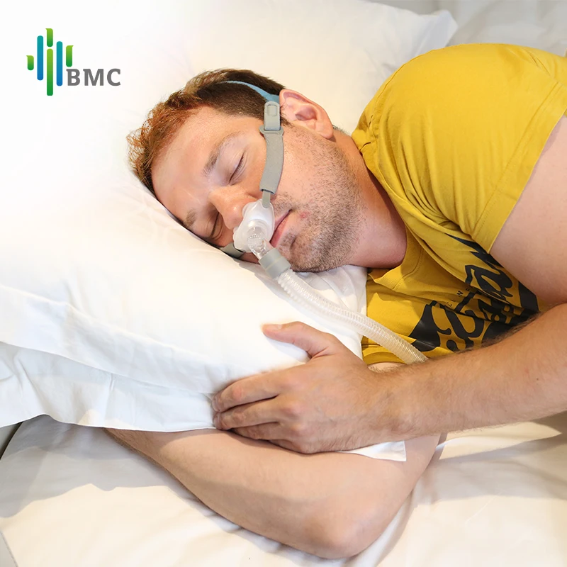 BMC 2021 New Design P2 Nasal Pillows Masks S M L Size Bipap Sleep Apnea Machine Ventilators Cpapmask Nasal Pillow CPAP Mask