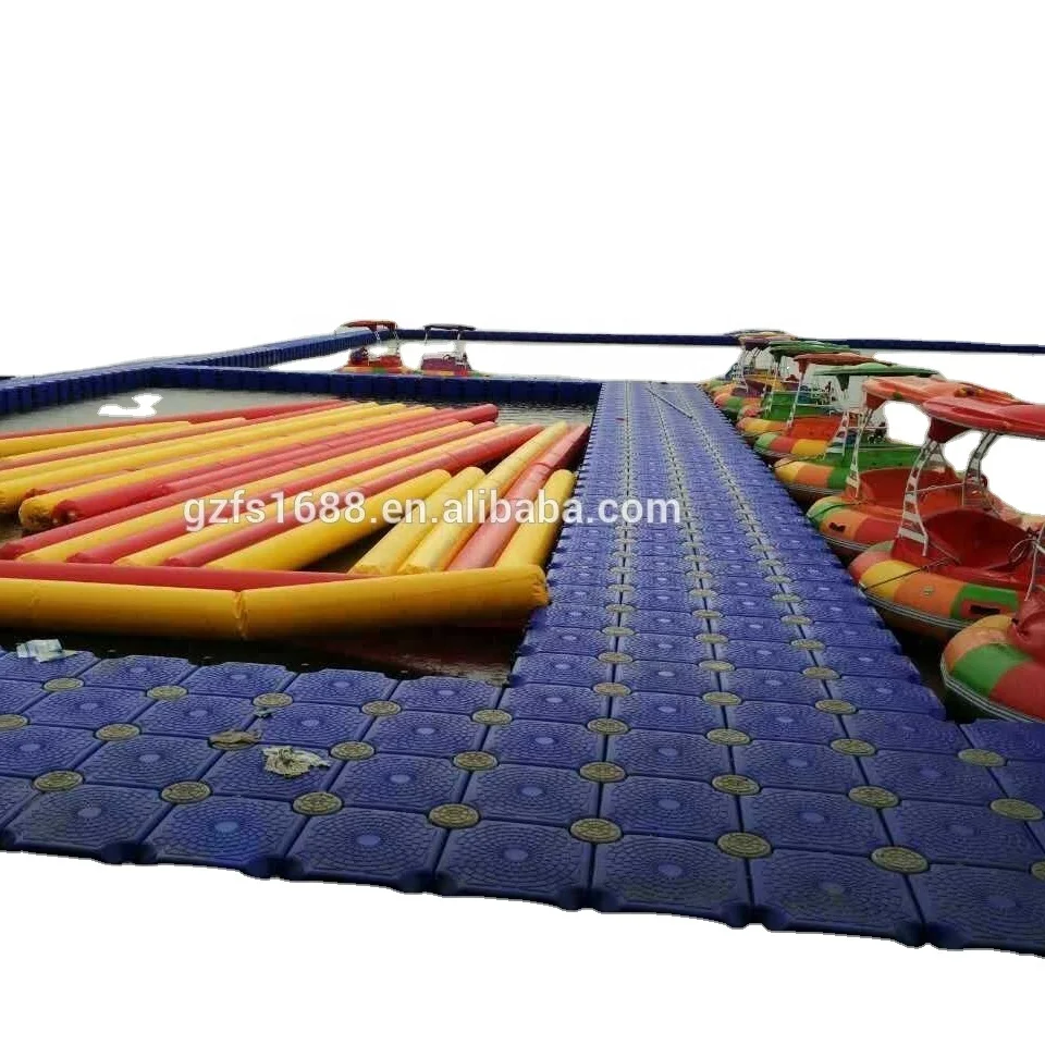 Environmental friendly floating bridge with handrails and decking