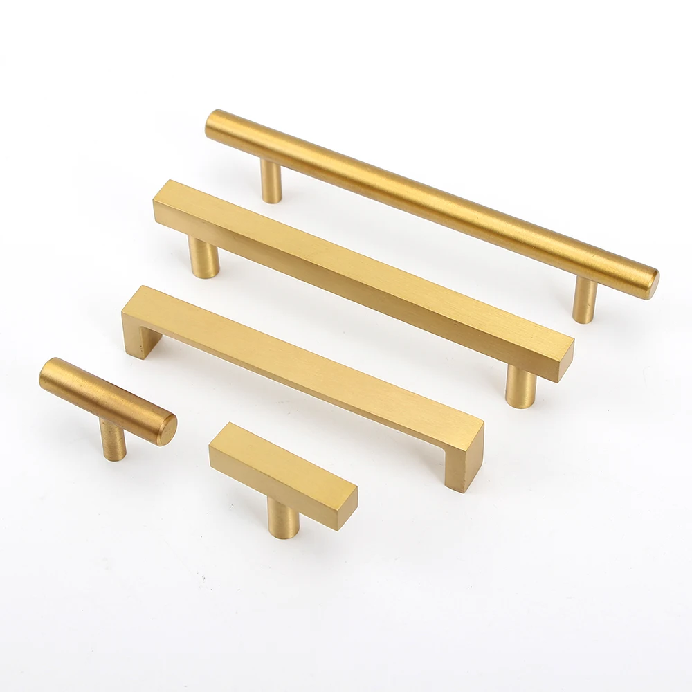 Door Knobs Handle Gold Kitchen Cabinet Handles Brass Cabinet Pull