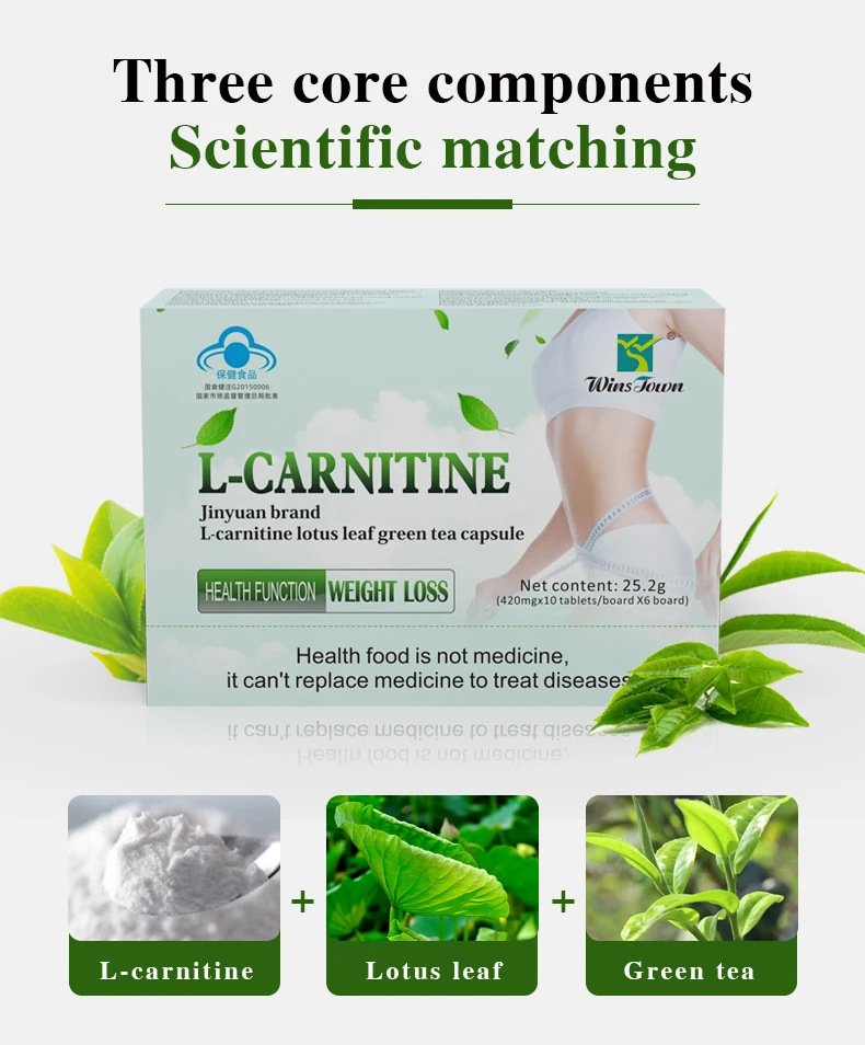 L carnitine lotus leaf Weight lose capsules health supplements slim pills fast fat burner slimming pills