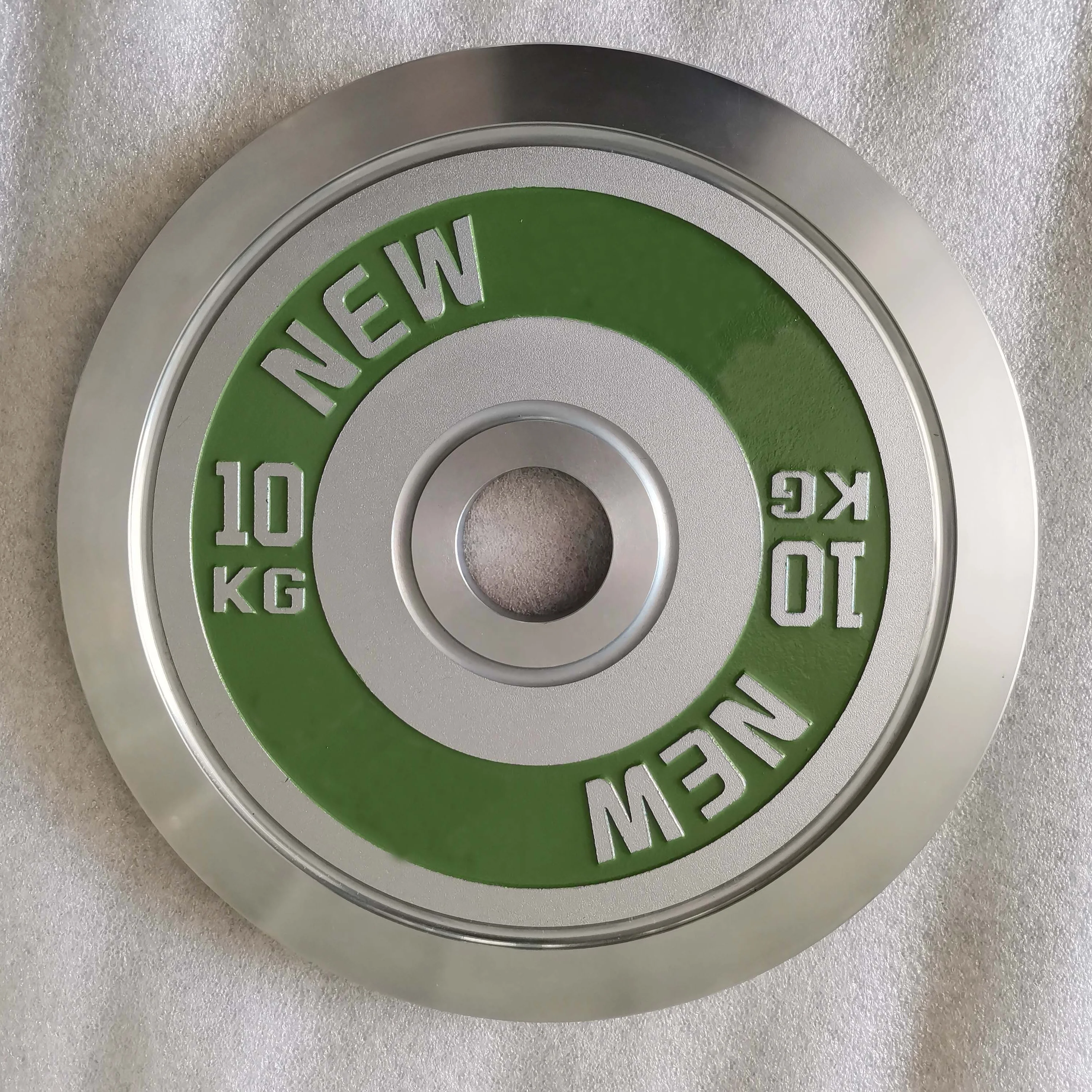 Customize Logo Steel Hard Chromed Barbell Weight Plate for Powerlifting