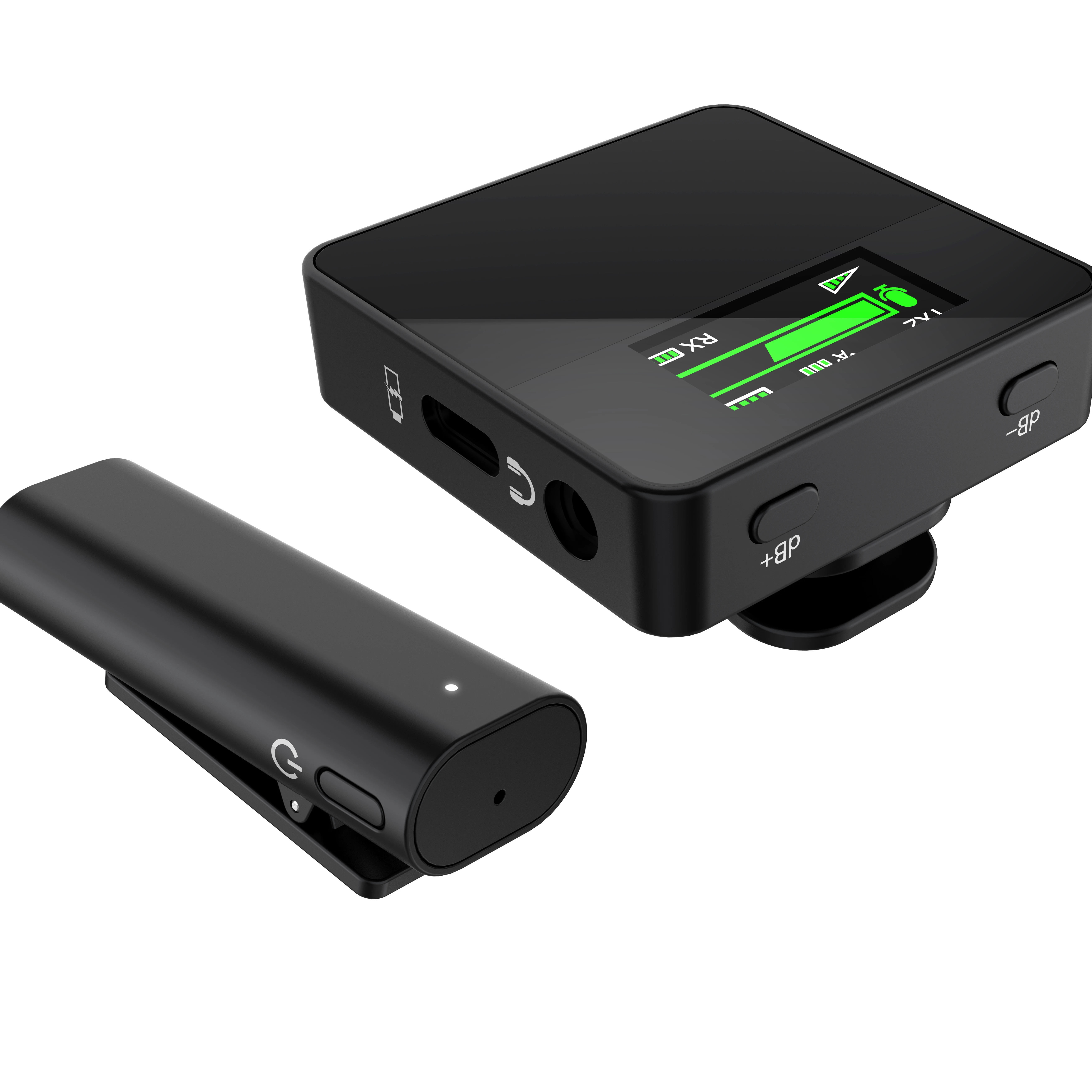 2.4G Portable Lavalier Wireless Microphone Low Latency Live Clip on mini Video microphone factory recording mic