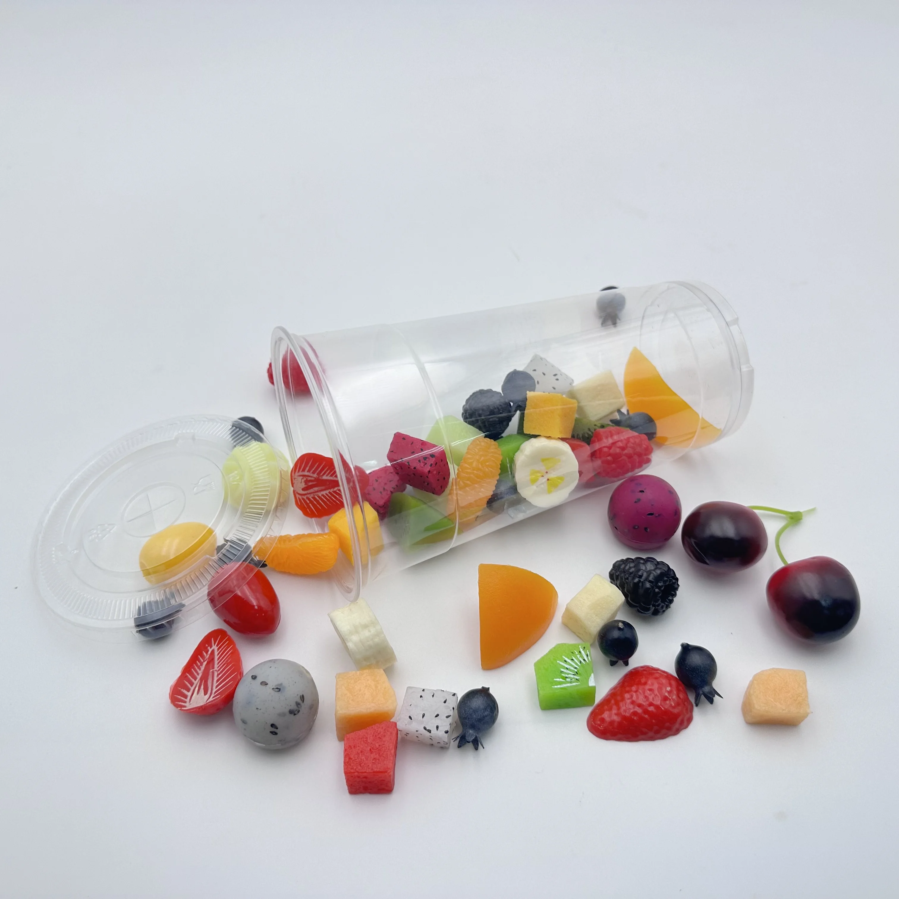 Produce PET personalized plastic cups no minimum 32OZ disposable plastic cups