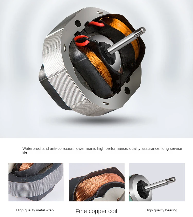 New Fashion Commercial Plastic Toilet Bathroom Round Suction Extractor Fan Wall Mount Duct Ventilation Exhaust Fan For Hotel