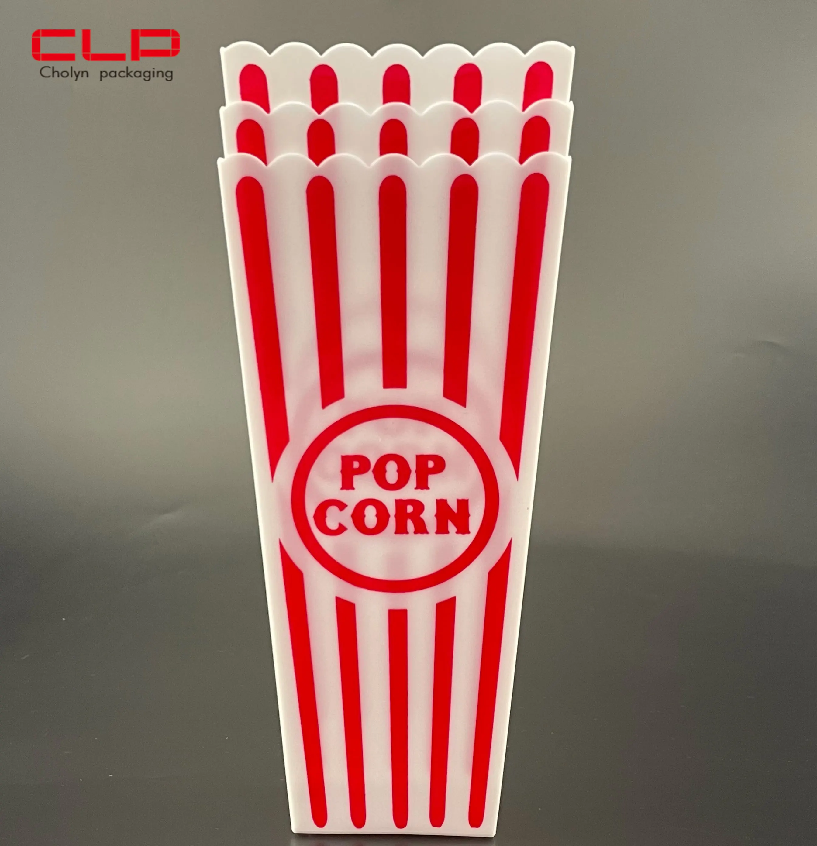 CLP Cholyn Wholesale customized logo food grade popcorn box paper folding popcorn packaging boxes
