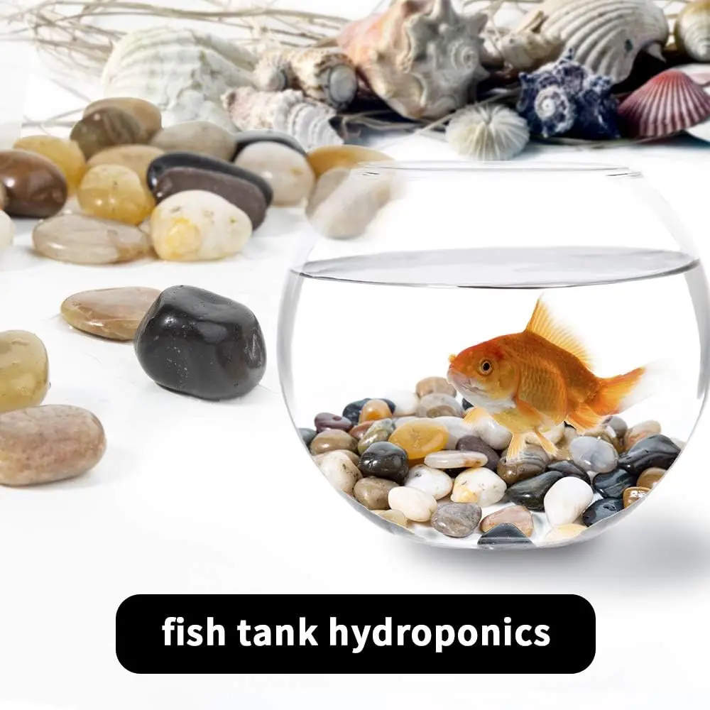 20-40MM Natural Polished Mixed Color Stones, Small Decorative River Rock Stones