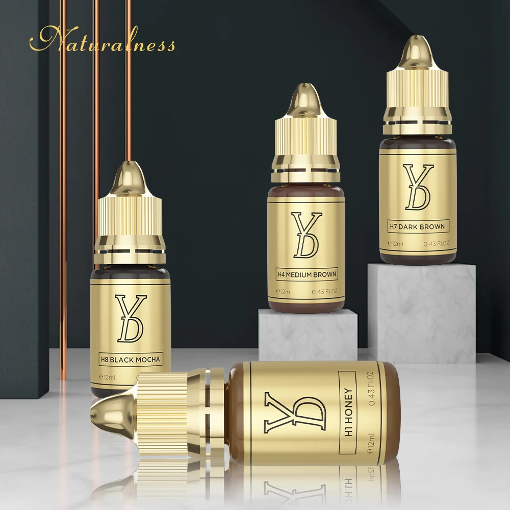 Naturalness HYBRID 12ml  Tattoo Color Ink Semi Permanent Makeup Liquid Microblading Eyebrow Ink Pigment