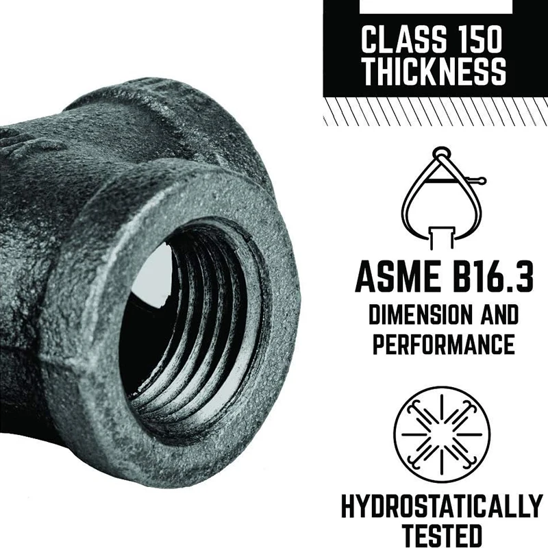 Factory direct sales Malleable Iron Pipe Fittings BSP Cap  For Oil Gas Water Industrial