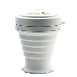 New Product 400ML Wholesale Reusable Silicone Water Mug Outdoor Travel Collapsible Coffee Cup Eco-friendly and Durable Milk Cups