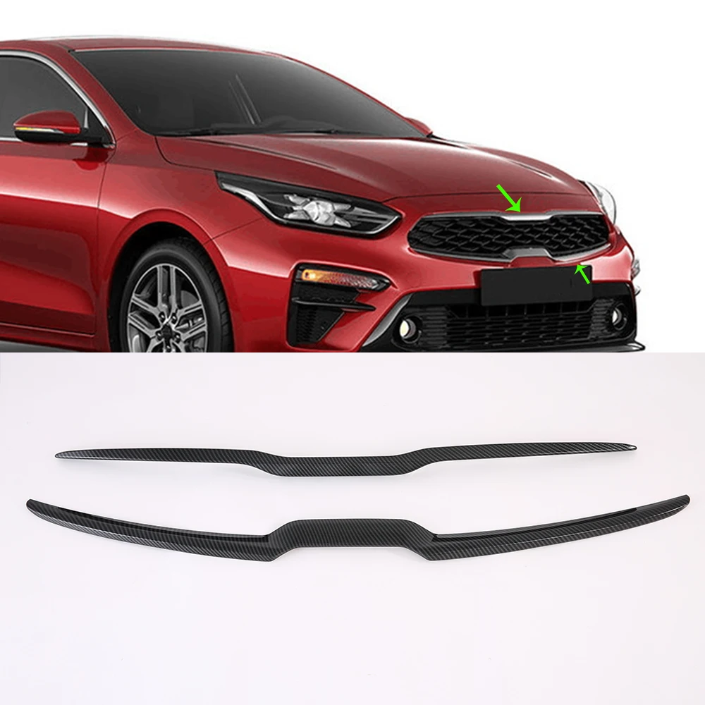  Новое поступление автомобильная Передняя головка крышка двигателя решетка радиатора Формовочная отделка для Kia K3 Cerato 2019 новые