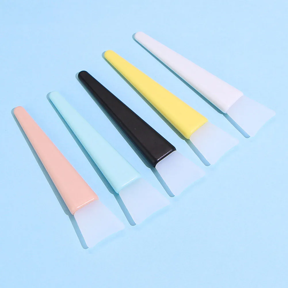 Spatula Stirring Brush Gel Glue Resin Fan Ice Cream Custom Silicon Mask Brushes Cosmetic Makeup Tool