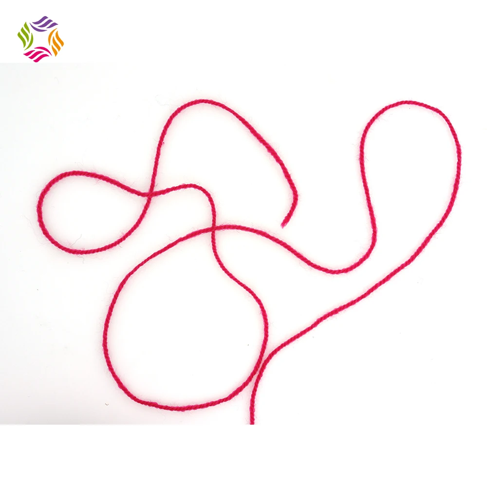 Charmkey wholesale 100% polyester cheap price double knit wool 8ply yarn