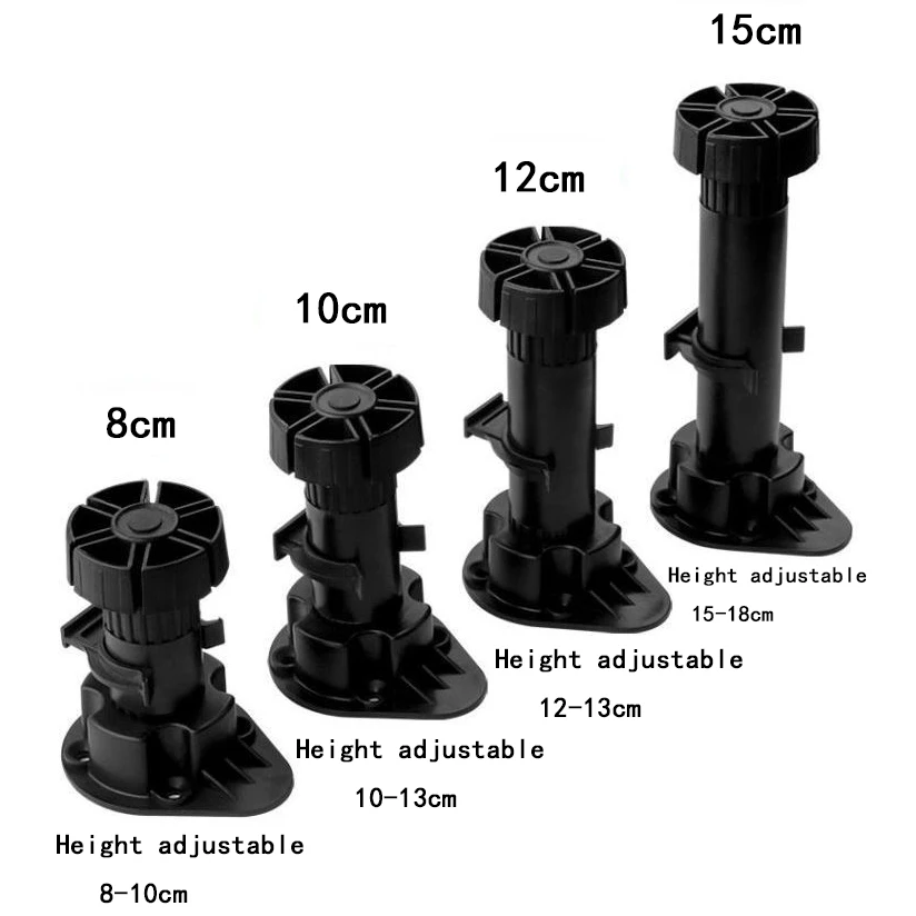 cabinet hardware Adjustable Plastic Leveler Leg for Cabinets  Furniture Leg Cupboard feet furniture accessories hardware