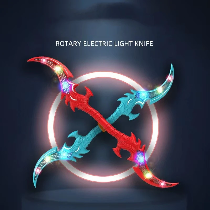 LED toys Light Up Curved Pirate Sword with LED knife Sword music children toy blade flashing Flash Sword