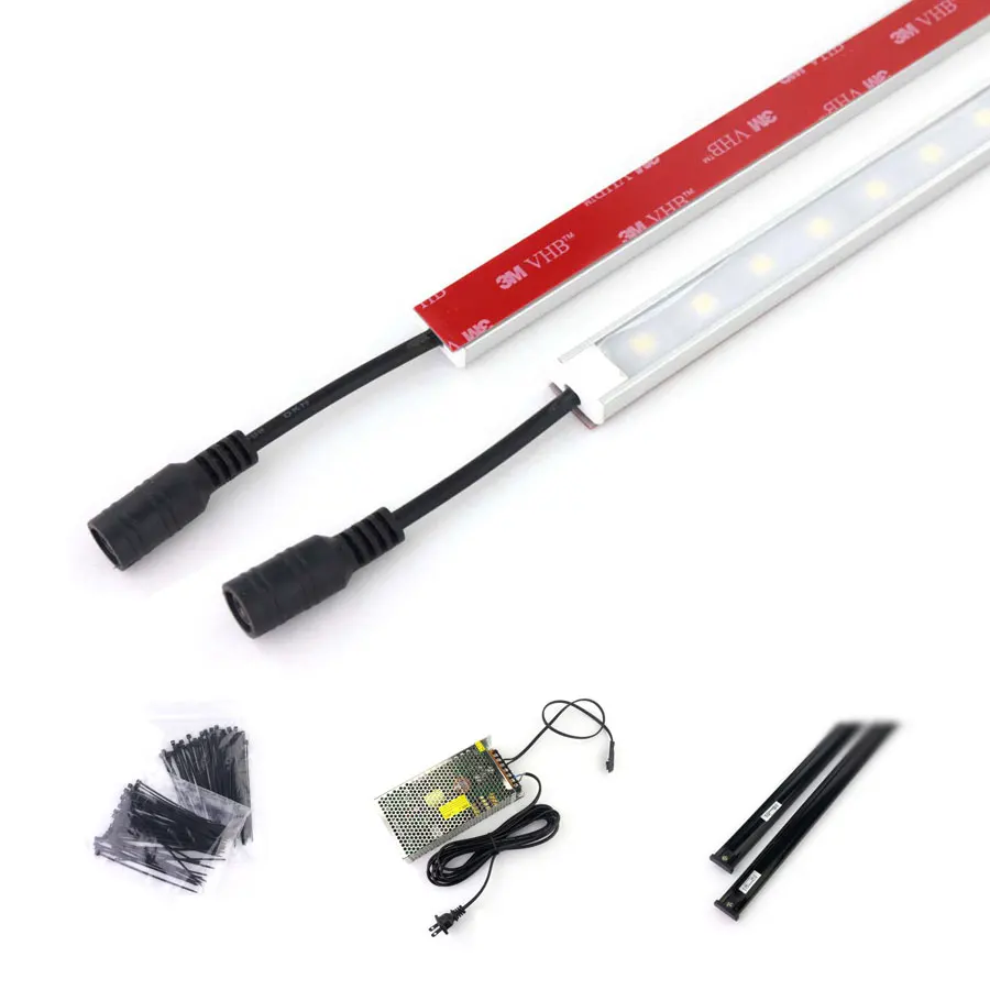 5050 LED Rigid Bar Lights Low-Voltage Micro-Market LED Lighting kit with Magnetic DC Power Track, Supermarket & Shelf Lighting