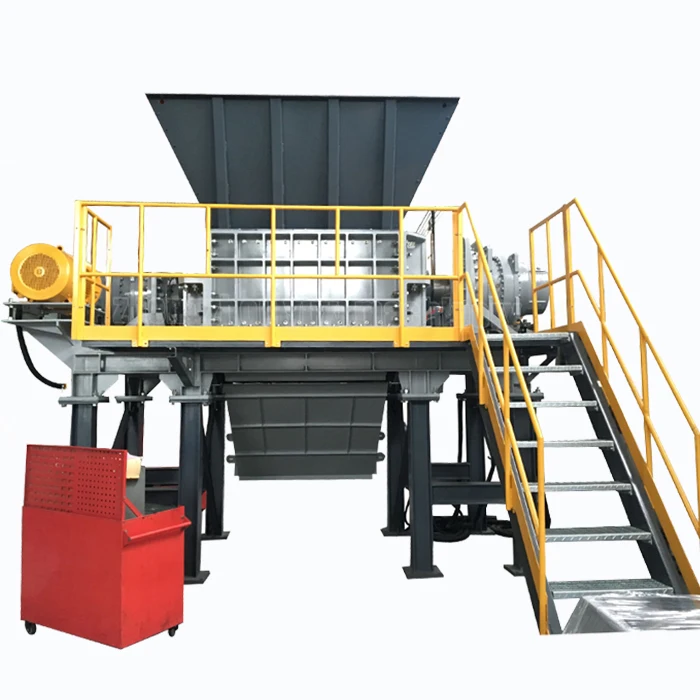Solid Waste Shredder Municipal Solid Recycling Plastic Shredding Machine