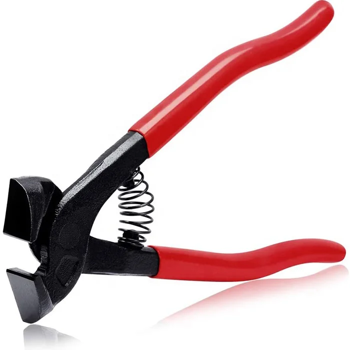 Tile Nippers  Tiles 8' Mosaic Cutter Pliers Handheld Steel Nipper with Rubber Handle for Cutting Ceramic Hand Tile Snipper