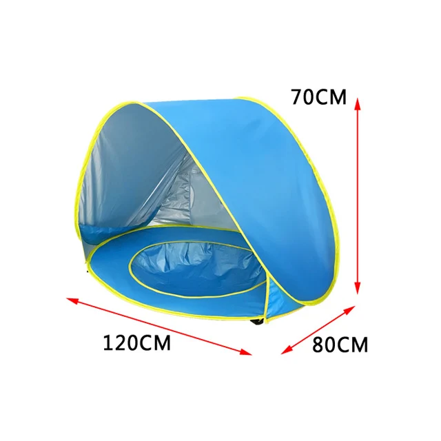 Cool Summer Children Use Pop Up Baby Beach Tent Swimming Pool Portable Shade Pool UV Protection Sun Shelter