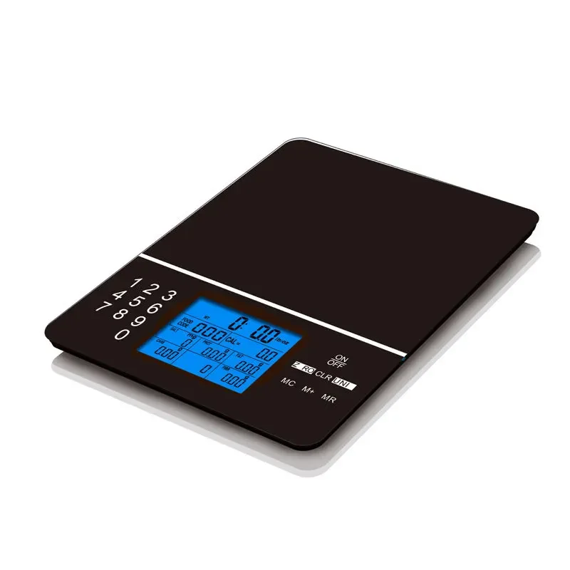 Hot Selling LCD Display 5kg Household Balance Digital Calorie Food Weight Scale with Nutritional Calculator