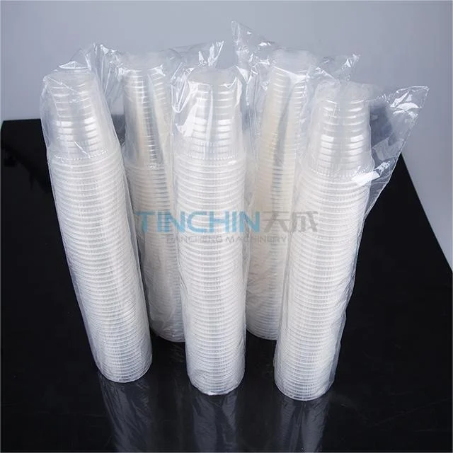 KFC disposable plastic cup packing coffee cup packing machine