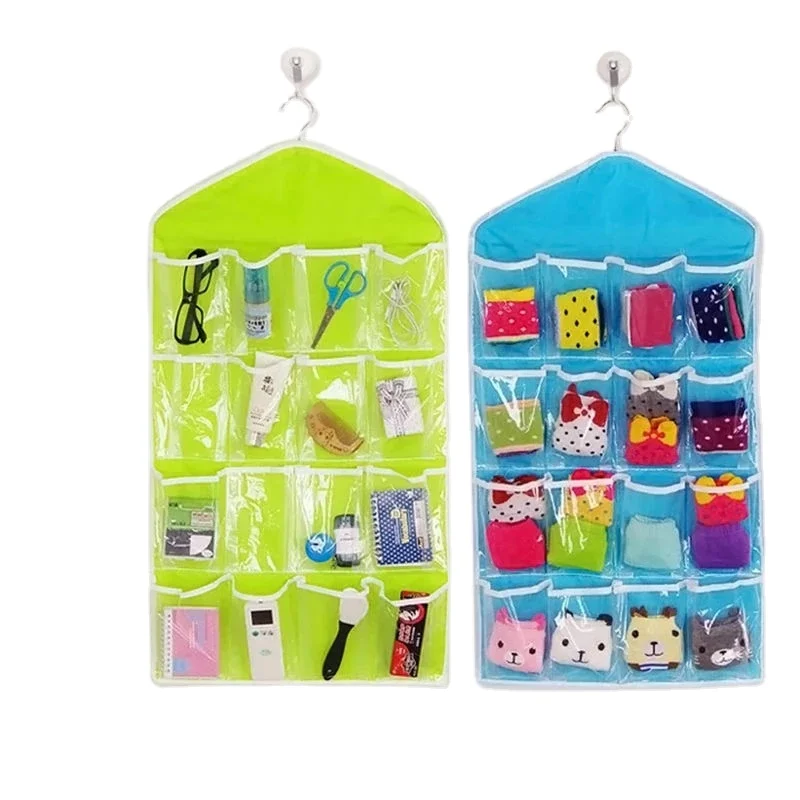 16-Compartment Multi-layer Home Storage Organizer Socks Bra Underwear Rack Hanger Storage Organizer for Bedroom