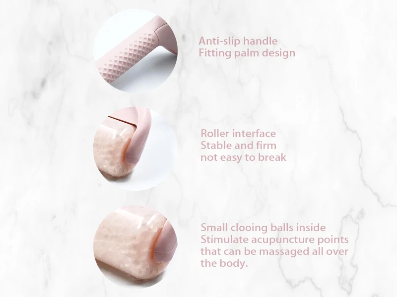 Hot Selling Wholesale Best High Quality Therapy Jade Stone Natural Pink Facial Anti Aging Jade Rose Quartz Facial Roller Body