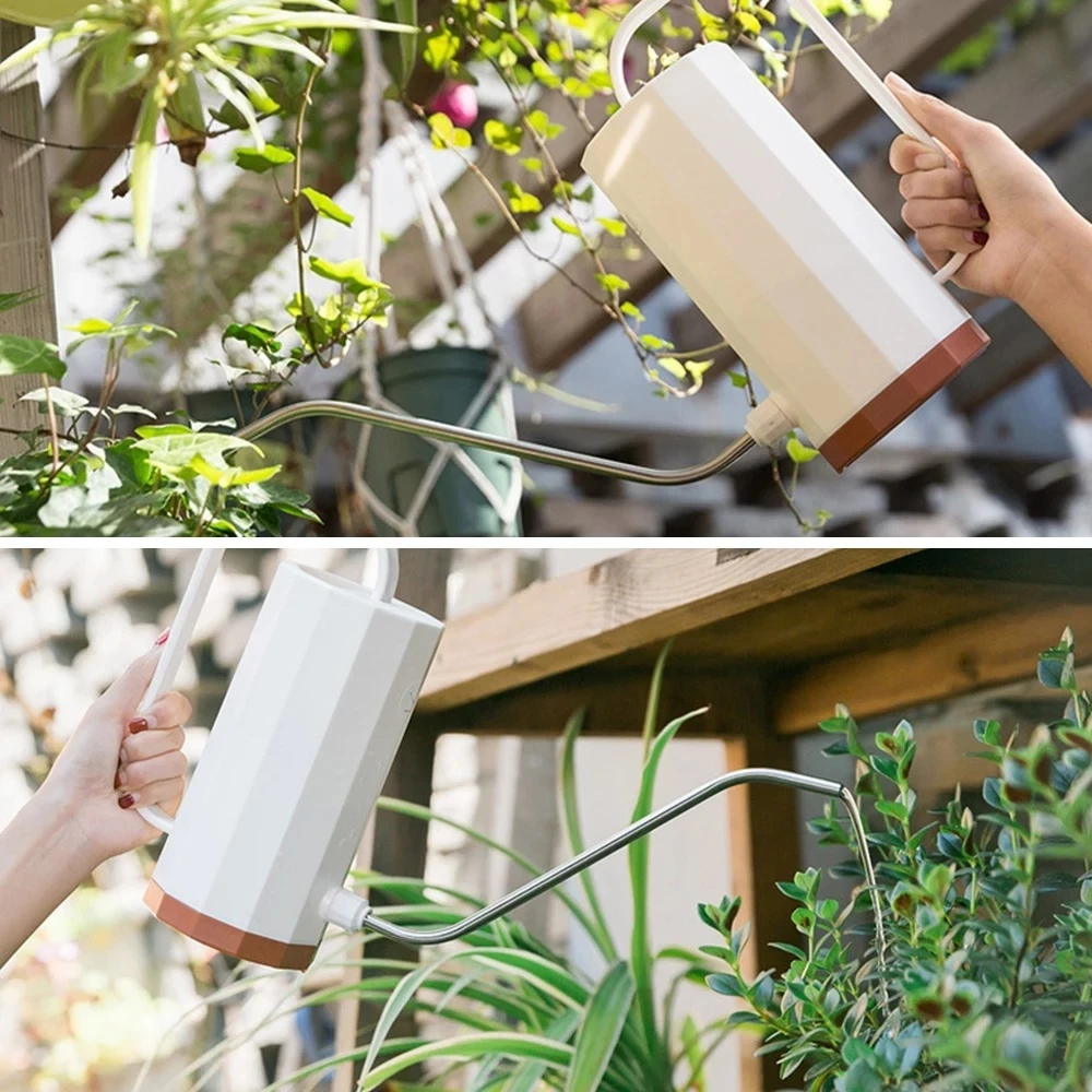  Long Spout Watering Can 1.2L Plastic Garden
