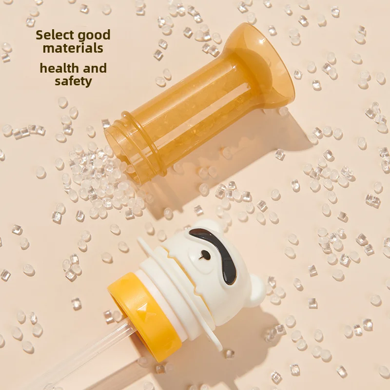 Детская бутылочка с мультяшным медвежонком в течение 0-12 месяцев