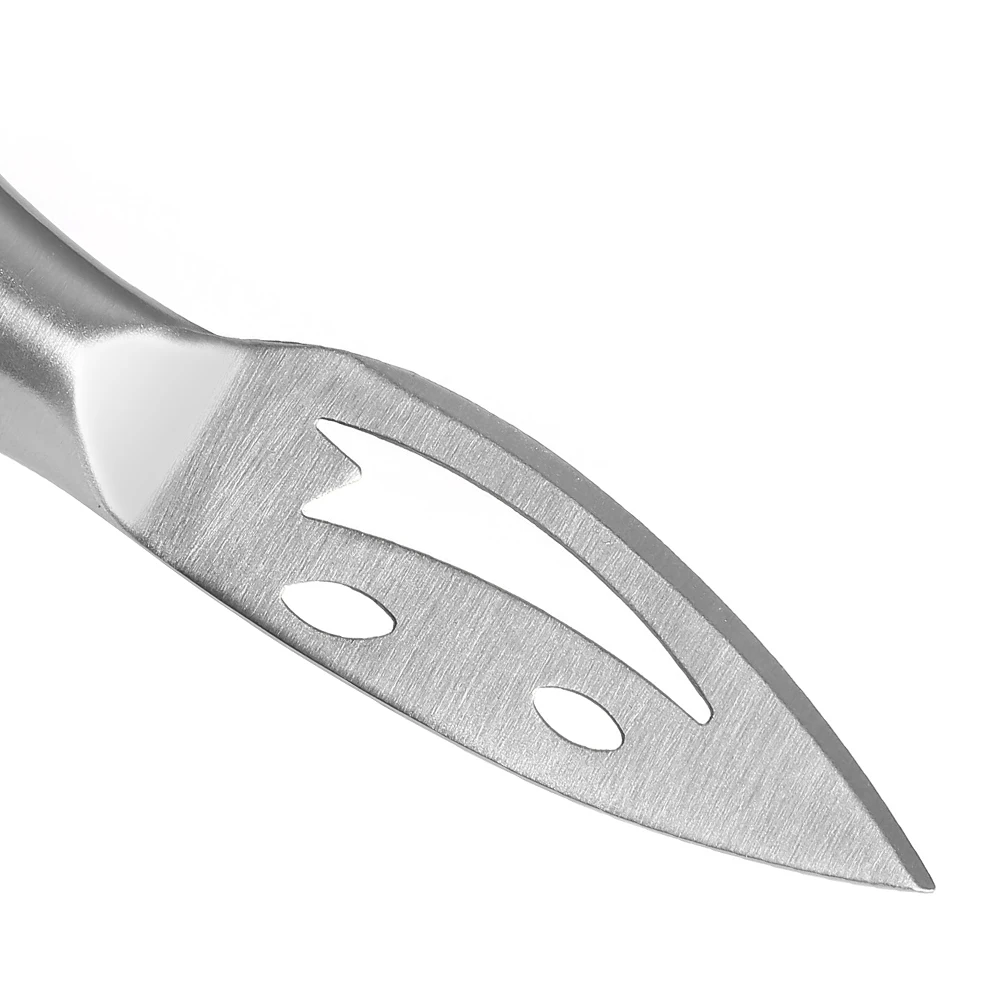 Our factory direct selling 4piece 2Cr14 stainless steel smiling face cream cheese knife hollow handle