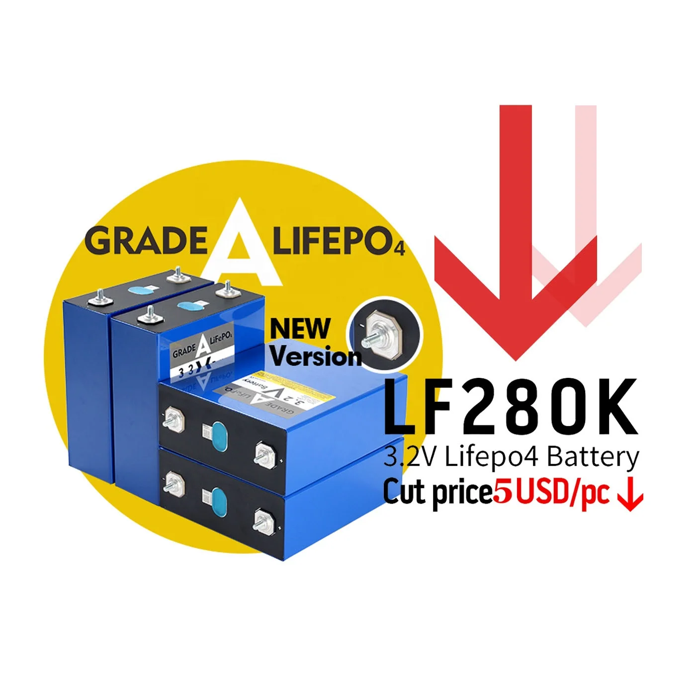 hektary off grid tv EU Warehouse MB30 MB31 304AH 314AH Lifepo4 280ah Battery Cells LF280K V3 Grade A 3.2V 280ah lithium Battery