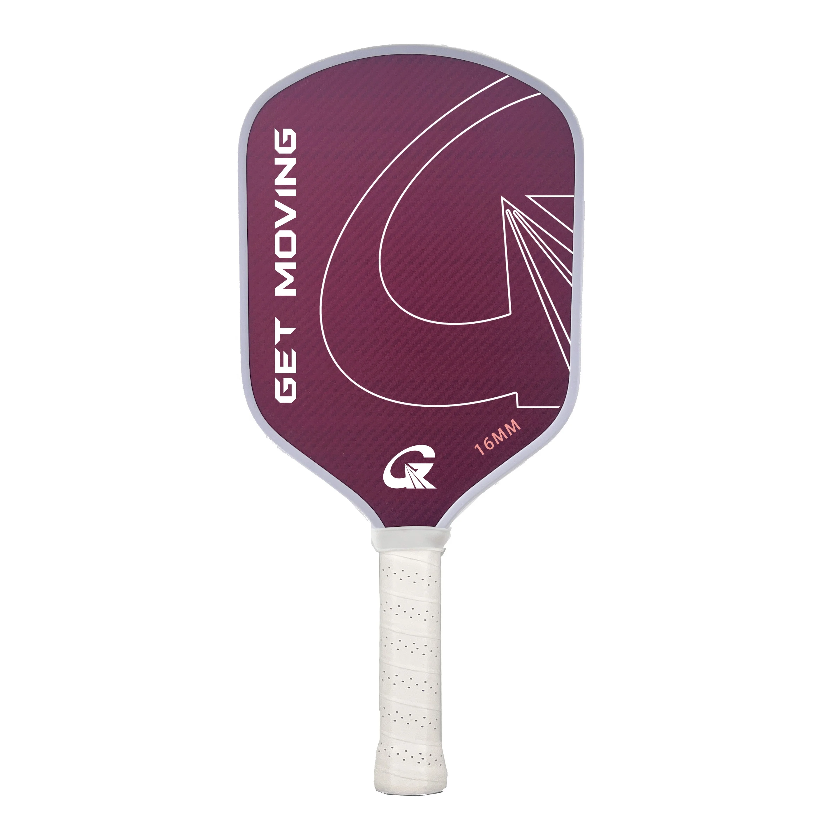 Lansda Customizable 16mm Thickness Thermoformed Foam Injected Red KVL Pickleball Paddle with Honeycomb PP Surface Pickleballs