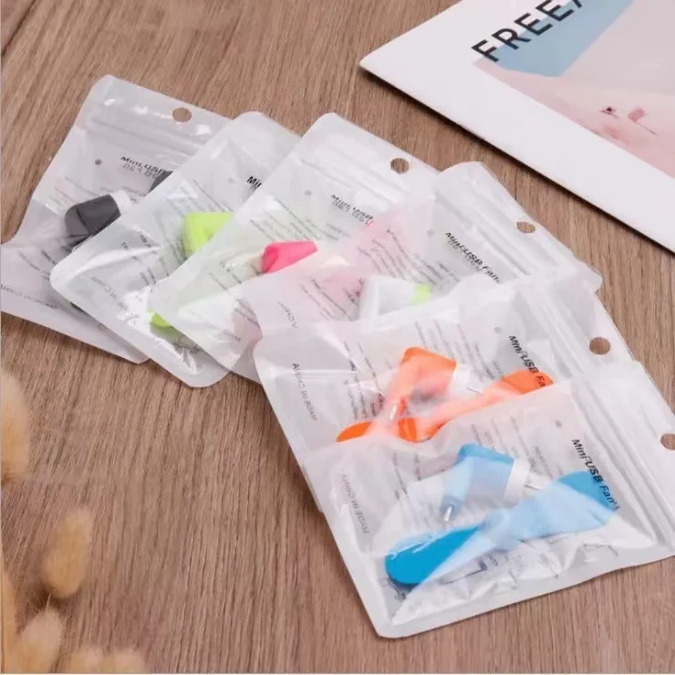 Factory Made Creative Mini Portable Phone Fan Mobile Phone USB Gadget Fans for Android/Iphone Port