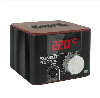 Мини-термостат Sunkko 950t-pro, Электрический паяльник, паяльная станция черного цвета с цифровым дисплеем