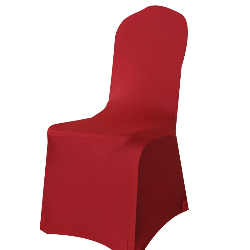 Wholesale white chair covers stretch spandex elastic slipcover for Dining Hotel Banquet wedding cover