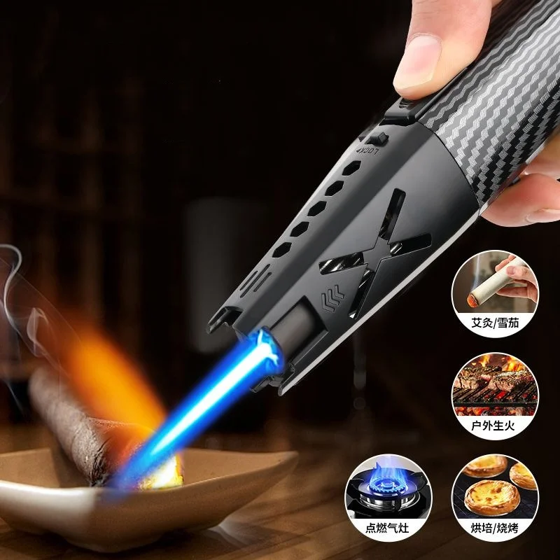 High Temperature Resistance Butane Gas Torch Mini Gas Welding Torch Flame Spray Gun Lighters Windproof Cigar Lighter