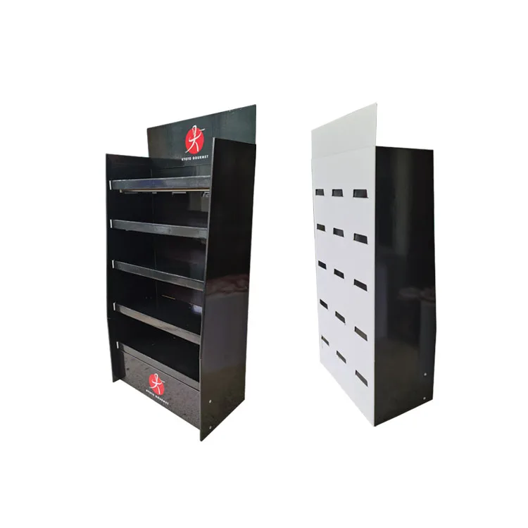 Retail Pos Cardboard Custom Print Shelf Display Stand 5 tier Cardboard Floor Display Rack