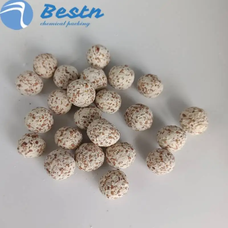 Fish Tank Filter Media Bacteria House Ceramic Ring Bio Culture Balls Red Sand Hollow Quartz Ball for Water Purification