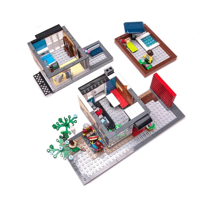 Best Selling Children Plastic Small Toy Intelligence  DIY Building Blocks for Kids Customization Building Blocks MOC Custom