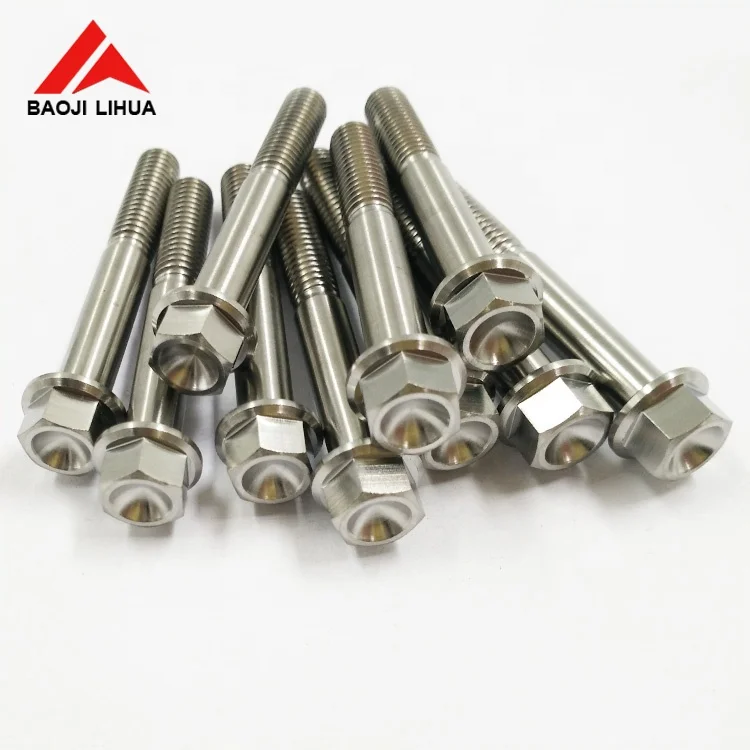 Heng titanium hex flange bolts for motorcycle
