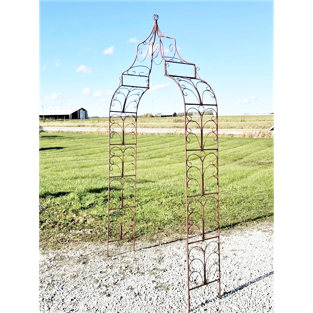 powder coated ornamental iron works wrought iron gothic arch solid steel flower arbor