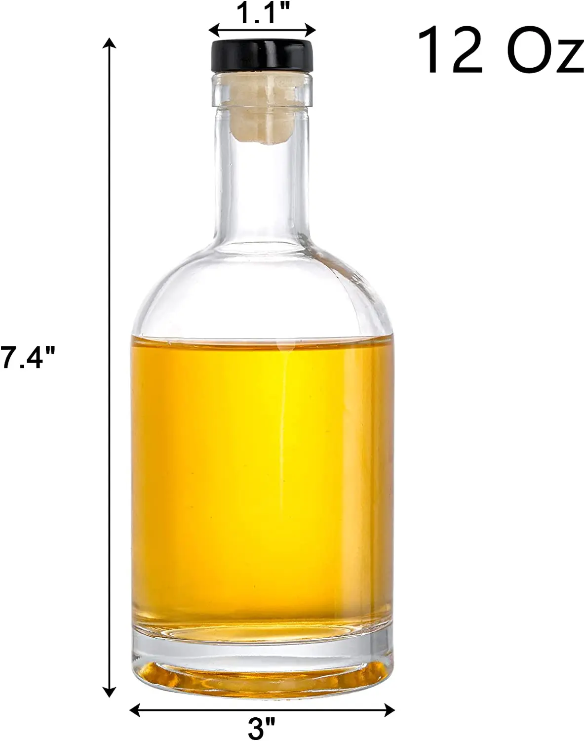 wholesale direct sales vodka whiskey glass bottle creative design vodka glass bottle and caps with best price