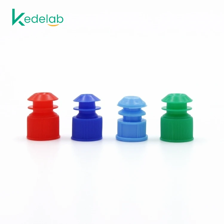 Various Color Test Tube Stopper Flange Type PP Stopper 16mm Test Tube