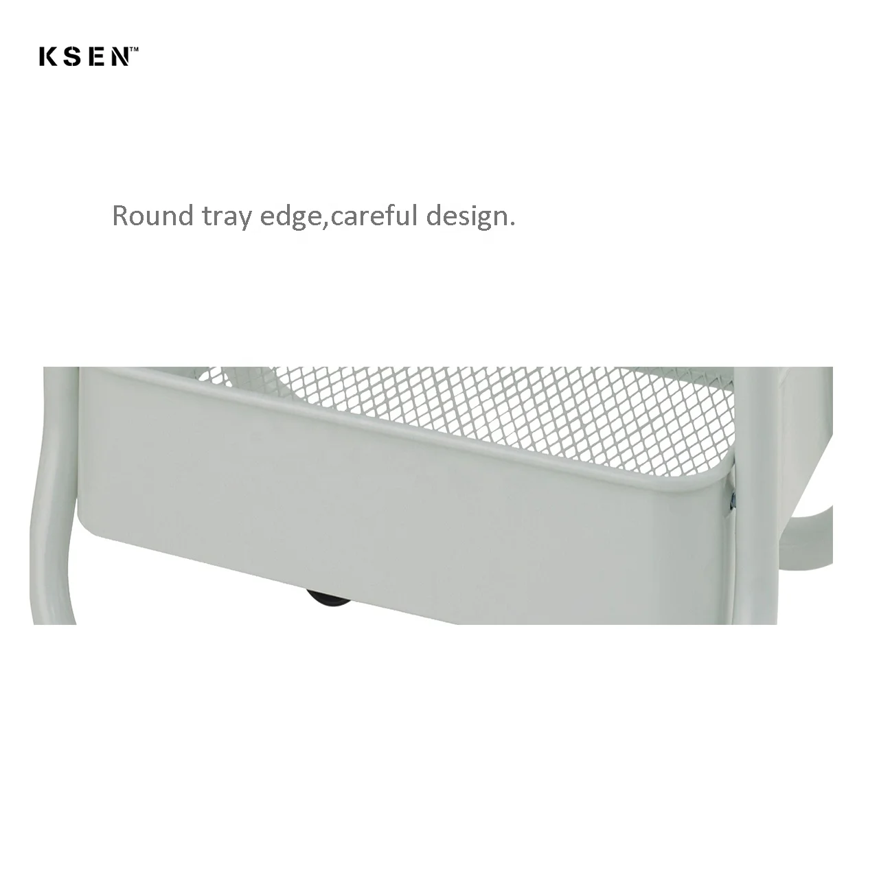 Stainless Steel 3-Tier Kitchen Trolley With Baskets TR0042