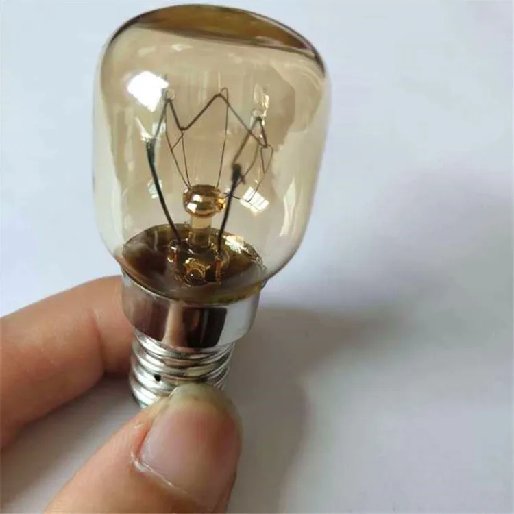 Wholesale 15W 25W Microwave Oven Lamp Bulb T22 T25 High Temperature Resistance 300 Degree E14 Small Screw indicator Light Bulb