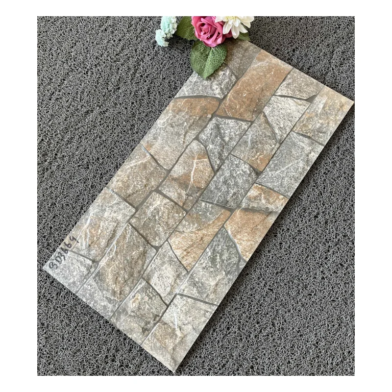 30x60cm Ceramic High Quality Rustic Finished Like Stone Rough Matte Wall Tiles Used For Decor Outdoor Exterior House Wall